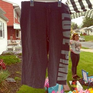 Vs pink sweatpant Capri
